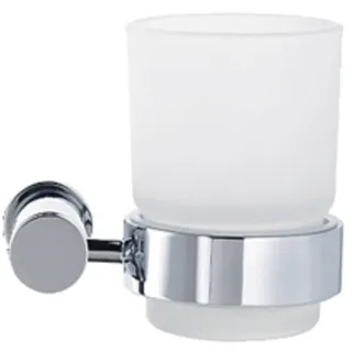 Duravit Zahnputzbecher, Glashalter D-Code, mit Glas