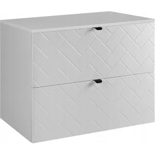 RODAN | Waschbeckunterschrank 80 cm - Weiß Matt - Badezimmerschränke - Badmöbel - Waschbecken Unterschränke - Weiße Arbeitsplatte - Weiß