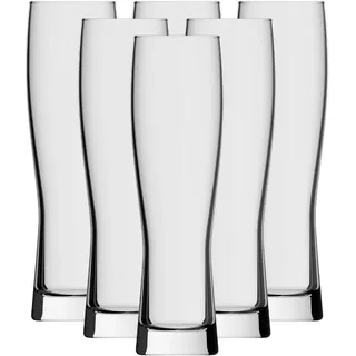 rastal Bierglas »Weizenbiergläser Monaco Slim 0,5 l 6er Set transparent«