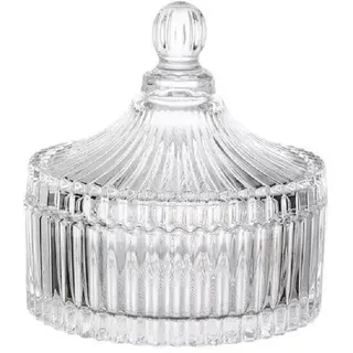 TÜDAZWKA Glasdose mit Deckel groß Bonbonglas Bonbonbehälter Süßigkeiten Glasbehälter Vorratsgläser Keksglas für Buffet Party Hochzeit Heimdekoration (Transparent)