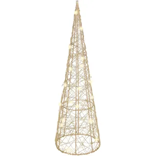 I.GE.A. "LED-Pyramide", Dekofigur Weihnachtspyramide Weihnachtsdeko Weihnachtsbaum Christbaum,