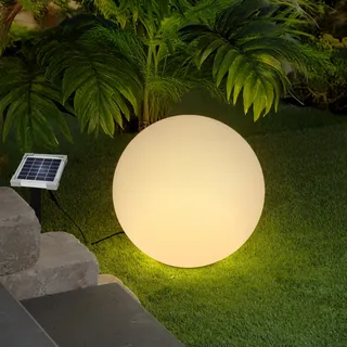 esotec Solar Deko-Leuchtkugel, 40cm, 9 Leuchtfarben, Akku, winterfest, 106111