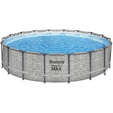 Bild Steel Pro Max Frame Pool Set 549 x 122 cm steinoptik inkl. Filterpumpe