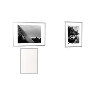 PAPERFLOW Fotorahmen - A4 21x29.7 cm - Aluminium - rechteckig Packung mit - Rahmen/Album