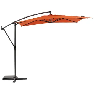 Hespéride - Freistehender quadratischer Sonnenschirm Manoa Bernstein 2,5 x 2,5m aus Aluminium Stahl und Polyester