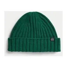 Mens M&S Collection Knitted Beanie Hat - Green, Green - One Size