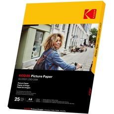 Kodak 9891266 Fotopapier, 230 g/m2, glänzend, A4 (21 x 29,7 cm), Tintenstrahldrucker