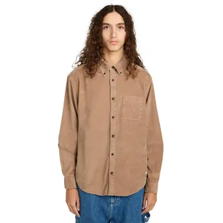 Element Langarmhemd Button Down Regular Corduroy Caribou M
