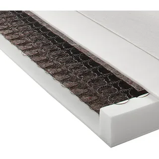 Boxxx Federkernmatratze , Weiß , Textil , H2 , rechteckig , 90x200 cm , Schlafzimmer, Matratzen, Federkernmatratzen