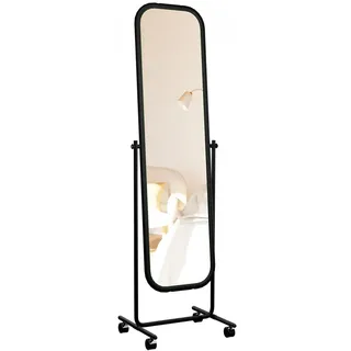 CLP Standspiegel 48 x 166 cm Schwarz