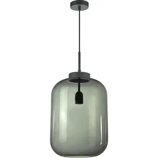 Hängeleuchte Hängelampe Rauchglas transparent E27 XXL Ø 30cm - Transparent