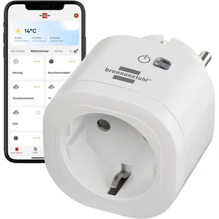 Brennenstuhl Smart-Home-Steckdose  Weiß 2 St.