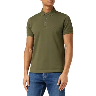 Tommy Hilfiger Herren, Poloshirt Kurzarm 1985 Slim fit, grün (army Green), XL,