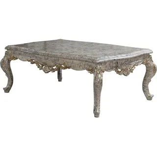 Königlicher Couchtisch Tisch Gold Tische Barock Rokoko Couchtische - Grau