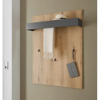 INOSIGN Garderobenpaneel »GiRON/CiTY, Wandregal in vier Farben, Flurgarderobe mit Hutablage« mit Kleiderstange und Haken, 100 cm breit