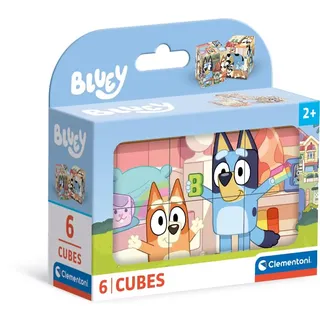 Clementoni Bluey Würfel Puzzle Kinder - Geschicklichkeitsspiel für Kinder ab 3 Jahren - Sensorik- & Motorikspielzeug Puzzle Disney von Clementoni 40662