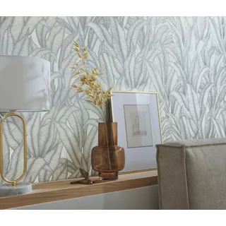 Fashion for walls Erismann Vliestapete floral, Phthalate frei silberfarben
