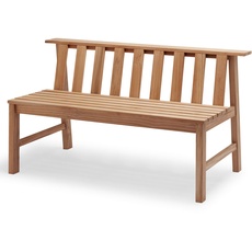 Skagerak - Plank Bench - Design Gartenbank aus Teakholz als 2-Sitzer