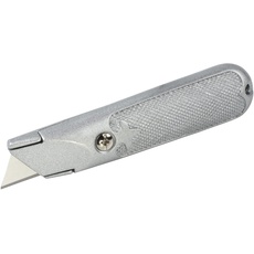 wolfcraft Standard-Messer mit feststehender Klinge I 4150000 I inklusive einer Trapezklinge