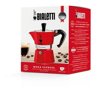 Bialetti Moka 0,06 l 1 Tasse Rot