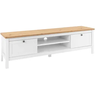 Mid.you Lowboard , Eichefarben , Metall , 1 Fächer , 2 Schubladen , 160x45 cm , Wohnzimmer, TV Möbel, Lowboards