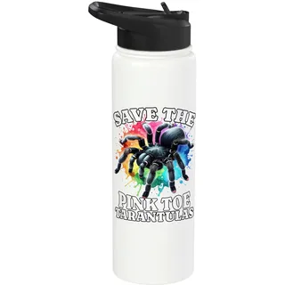 Tarantel Save The Pinkzeh Rosafuss Tarantel Stainless Steel Insulated Water Bottle