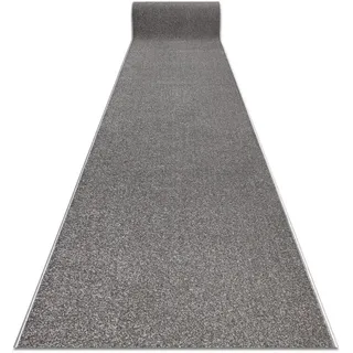 rugsX Läufer Karmel Glatt, 60/220 cm , Grau , Textil , Rechteckig , 60x220 cm , Teppiche und Böden, Teppiche, Teppichläufer, Läufer