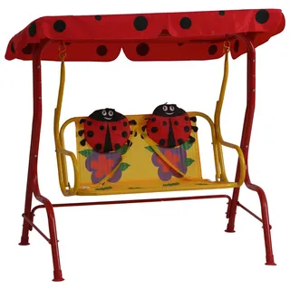 Siena Garden Hollywoodschaukel Rot/Gelb 2-Sitzer
