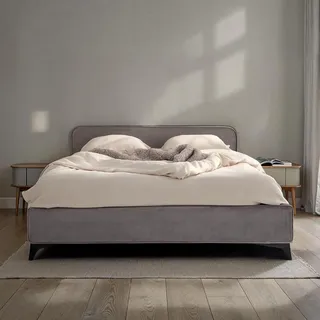 Idimex Polsterbett Lavoro 140X200 Cm , Grau , Textil , Mode , 140x200 cm , Schlafzimmer, Betten, Polsterbetten