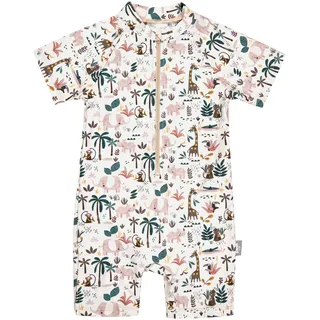 Badehose STERNTALER "Schwimmanzug Safari", Jungen, Gr. 80, Einheitsgröße, beige (ecru), Obermaterial: 82% Polyamid PA. 18% Elasthan EL., Badehosen Badehose