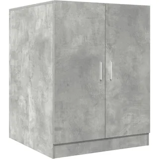 vidaXL Waschmaschinenschrank Betongrau 70,5x71,5x91,5 cm - Grau