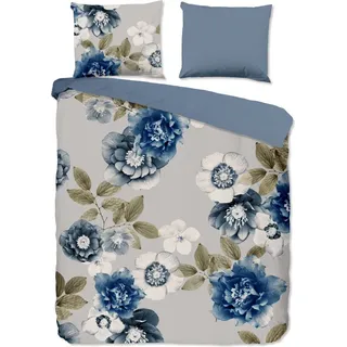 Good Morning Bettbezug "bloemen" - multi - (200x200/220 cm) - Baumwolle 100% Flanell - Bunt