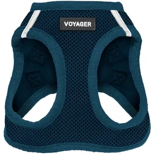 Best Pet Supplies Voyager Step-In Air Hundegeschirr by Best Pet Supplies - All Weather Mesh Step in Vest Harness für kleine und mittlere Hunde, Blau, size XS - Brust 33-37 cm