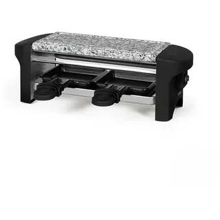 LIVOO DOC156N Raclettegerät für 2 personen, Steingut, Schwarz