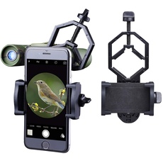 Universal Telefon Adapter und Mount Stativ-Halterung für Smartphone Sony Samsung Moto - Kamera- Spektiv/Teleskop/Mikroskop/Ferngläser