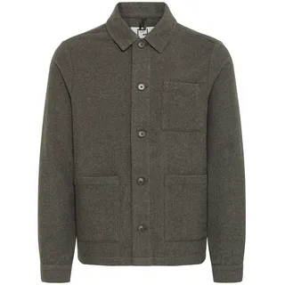 Wolljacke CASUAL FRIDAY "Wolljacke CFBonde", Herren, Gr. L, schwarz (schwarz ink), Obermaterial: 60% Polyester PES. 40% Wolle mw., Jacken Wolljacke