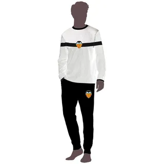 Valencia Cf Langarm-pyjama - White / Black - S