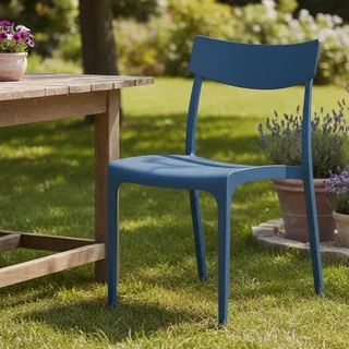 Dmora Gartenstuhl Orcus 54 x 46 x 80 cm blau