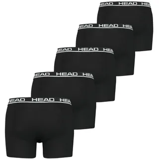 Head Boxershorts, (5er-Pack), mit elastischem Logobund, schwarz M