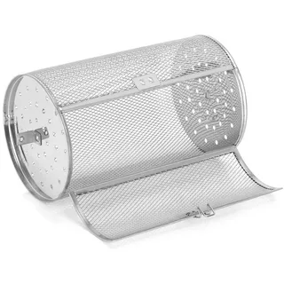 STILLSTERN Grillkorb Ø 14 cm Edelstahl silberfarben