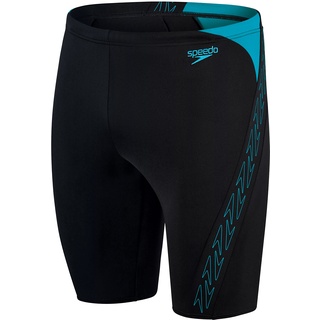 Speedo Herren Hyper Boom Splice Ii Badehose, Schwarz/Bolt, 34 EU