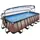 EXIT Wood Pool Braun 540 x 250 x 122 cm inkl. Sandfilterpumpe und Abdeckung