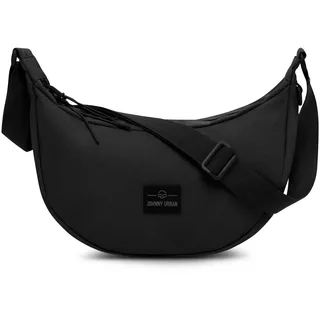 Johnny Urban Crossbody Bag Damen & Herren Schwarz - Ally Medium - Moon Bag Design - Umhängetasche im Halbmond Stil - Halbrunde Tasche mit verstellbarem Gurt - Wasserabweisend