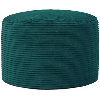 icon Sitzpouf Rund Milano , Grün , Textil , Zylindrisch , 55x35x55 cm , Hergestellt in Deutschland , Wohnzimmer, Sessel, Hocker & Hockerbänke, Poufs