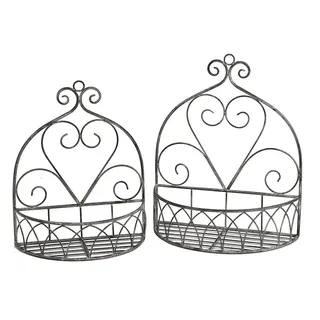 Ambiente Haus Wandregal 37 x 18 x 45 cm Grau