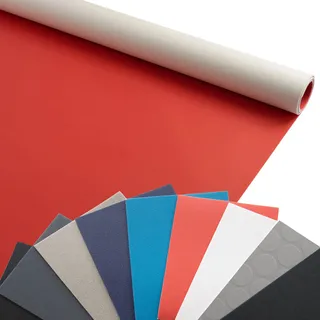 Primaflor PVC EXPOTOP - Rot - 2,00m x 3,00m - Messeboden, Vinyl-Boden für Küche, Wohn- und Badezimmer, Hochwertige Auslegware, Anti-Rutsch Bodenbelag - Rot