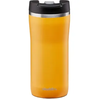 Aladdin Barista Mocca Thermavac Leak-Lock Edelstahl Thermobecher 0.35L Sun Yellow - Auslaufsicherer Becher - Kaffeebecher To Go Thermo - Hält 3 Stunden Heiß - BPA-Frei - Spülmaschinenfest