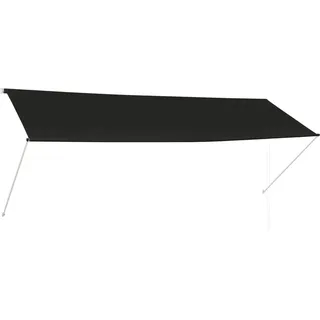 vidaXL Einziehbare Markise 350×150 cm Anthrazit - Grau