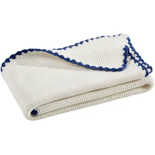 My Baby Lou Schmusedecke , Blau, Weiß , Textil , 70x90 cm , AZO-frei , Schlafen, Kuscheln & Schlafen, Schmusedecken