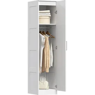 Homcom Drehtürenschrank 40 x 180 x 52 cm Weiß